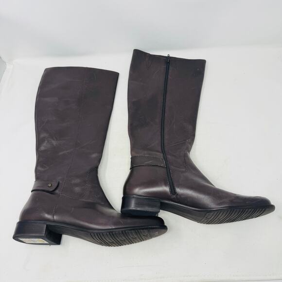 Vintage Talbots Corey Brown Leather Tall Riding Boots Size 8.5 Equestrian - Picture 7 of 10